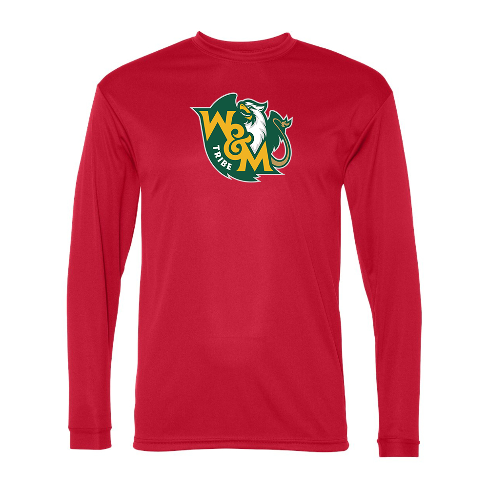 Men's William and Mary Tribe Performance Long Sleeve T-Shirt